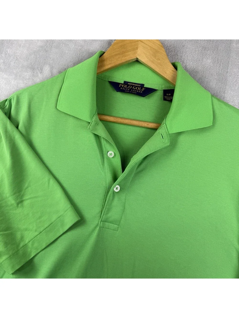Polo Golf Ralph Lauren Men S Green Performance Pima Cotton Golf Polo Shirt Peru